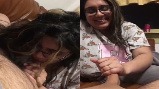 Chashmish Bhabhi Giving Blowjob With Neighbor
