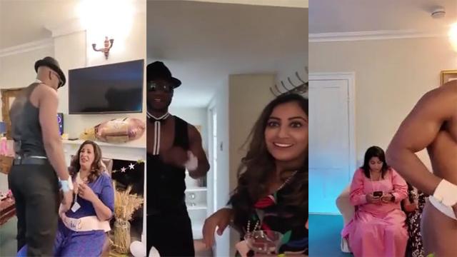 Multiple NRI Milf’s Entertaining With BBC Stripper