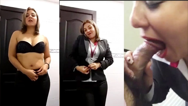 Horny HR Manager CEO Blowjob Affair In Office